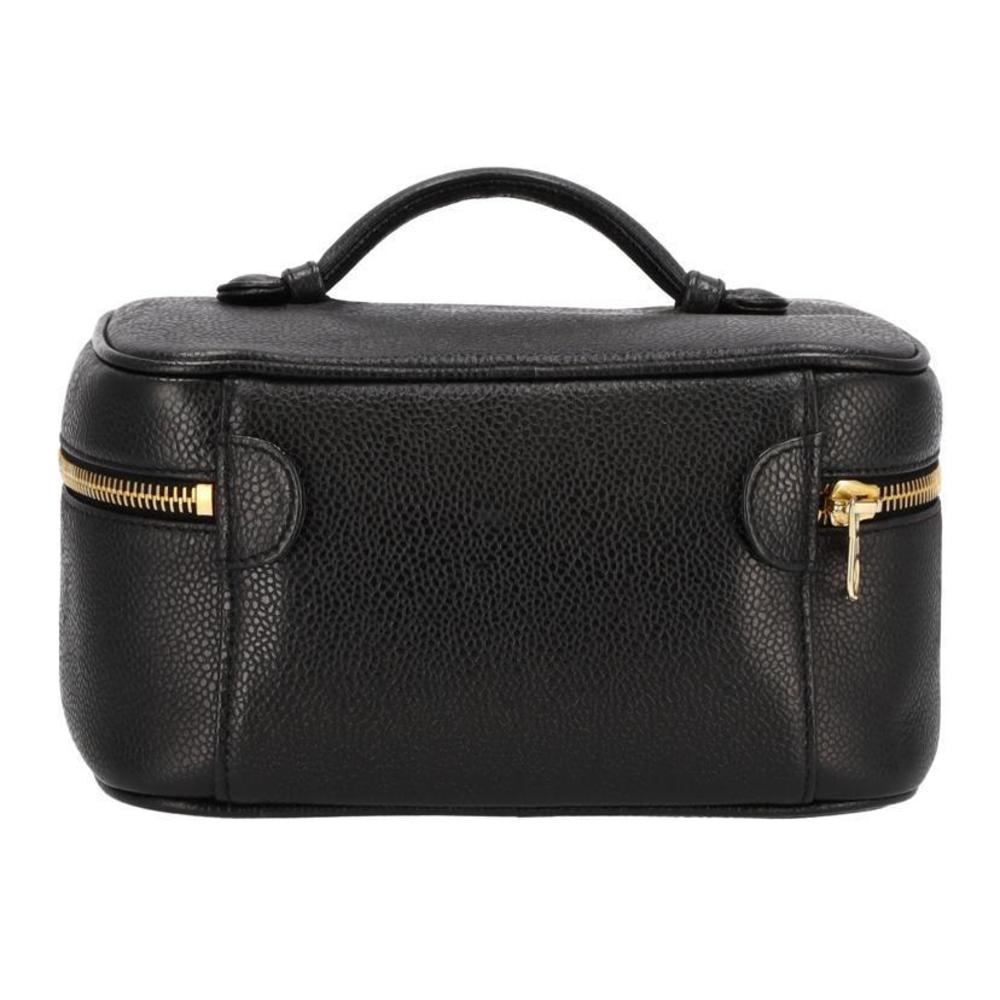 Chanel Caviar Bag Black Vanity Hand